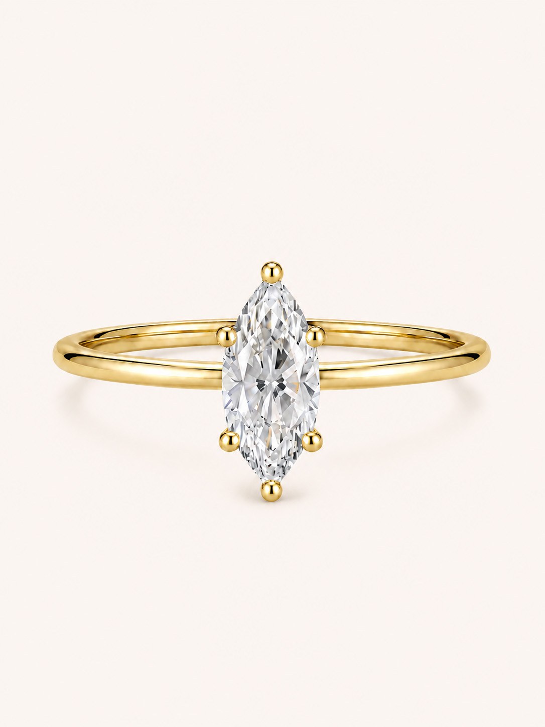 Marquise Lab-Grown Diamond Stackable Ring