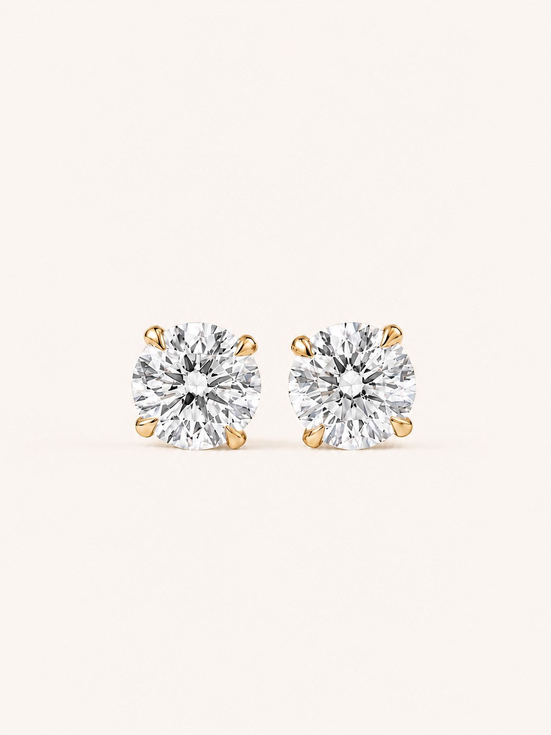 Pear Brilliant-Cut Bezel Solitaire Stud Earrings