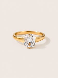 Infinity Twist Two-Tier Band — Half Pavé Round Brilliant