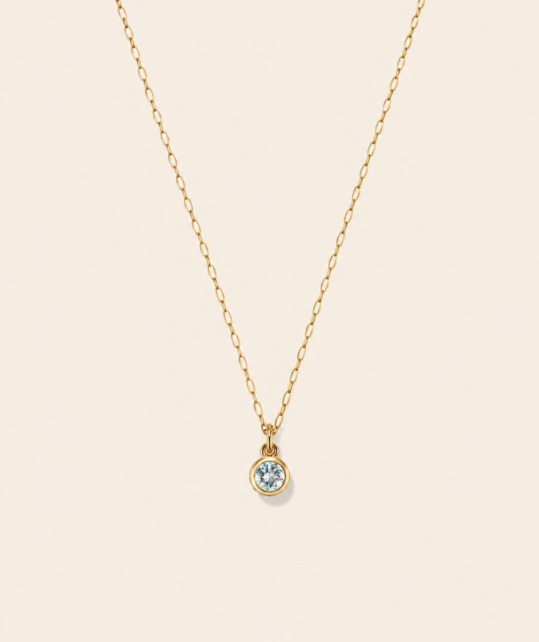 Birthstone Pendant Necklace