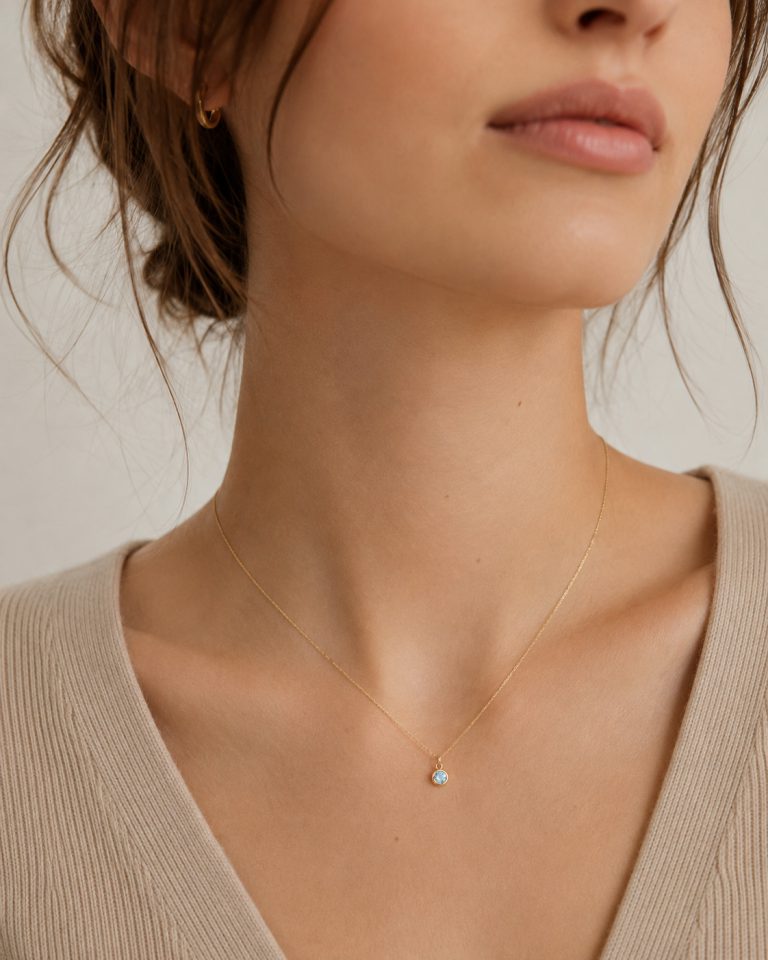 Birthstone Pendant Necklace