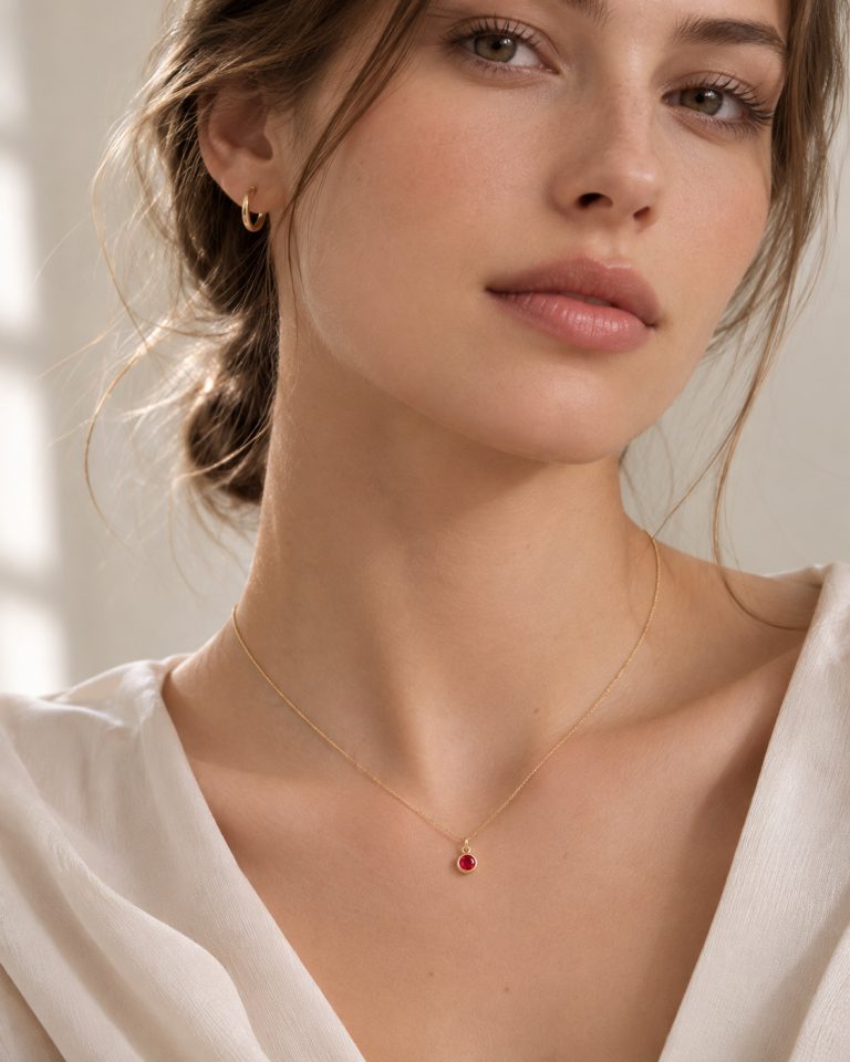 Birthstone Pendant Necklace